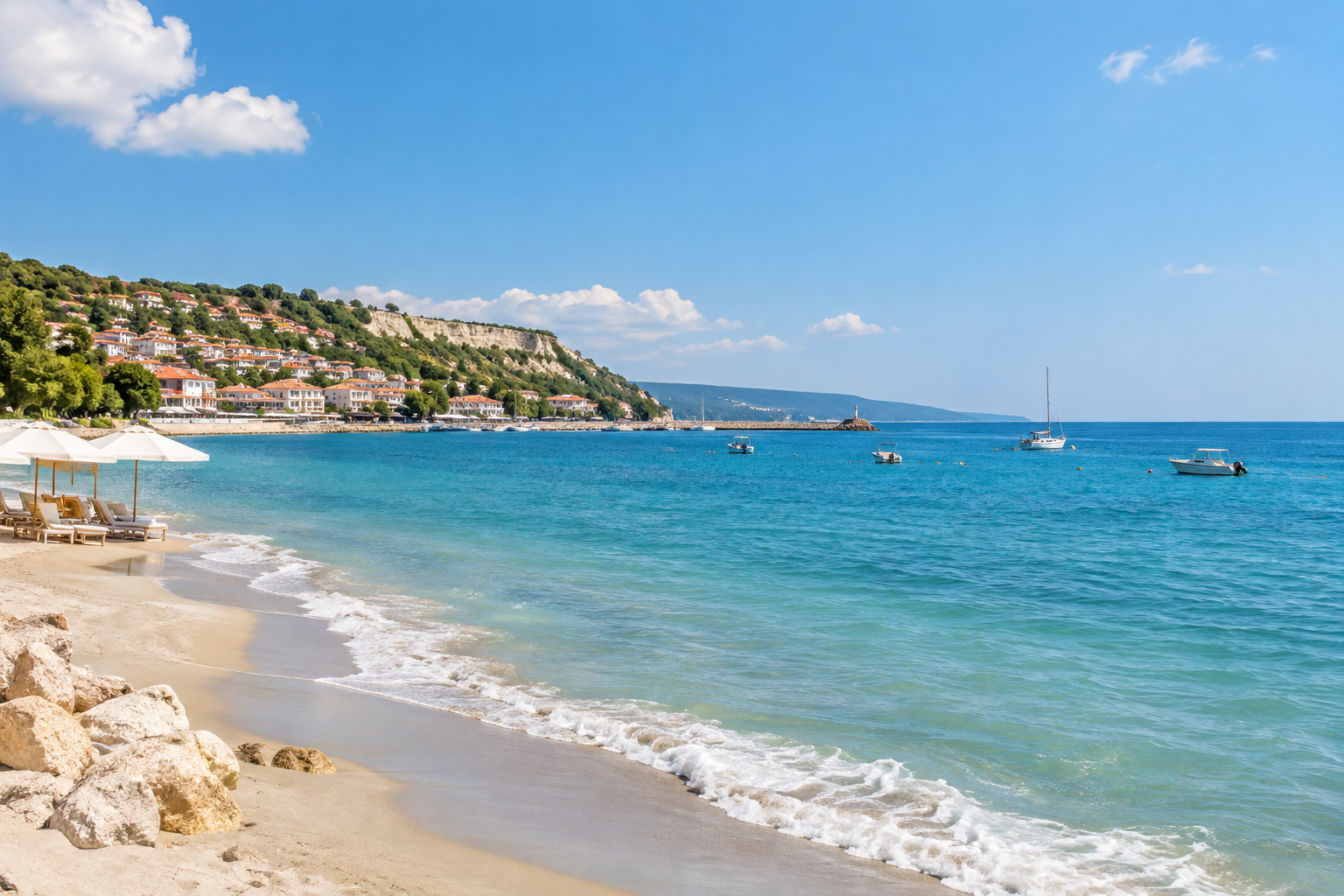 A breezy view over the Black Sea at Balchik